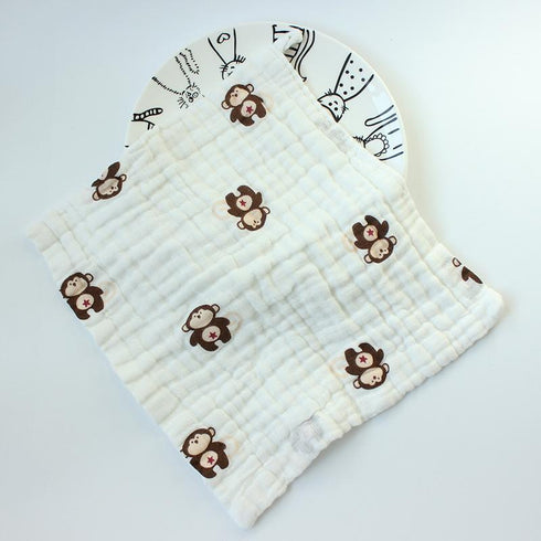 Baby 6-layer gauze saliva towel cotton bath towel